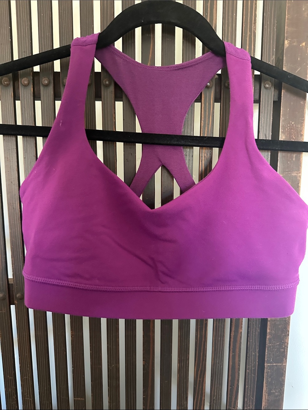Lululemon Women's Purple Racerback Sports Bra